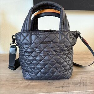MZ Wallace Black Quilted Women's Tote/Crossbody Bag